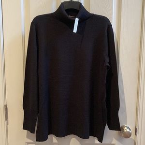 NWT Soft Surroundings black turtleneck